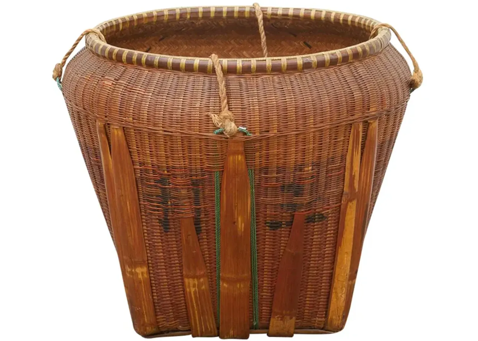 Usually Large Vietnamese Antique Basket - de-cor - Brown