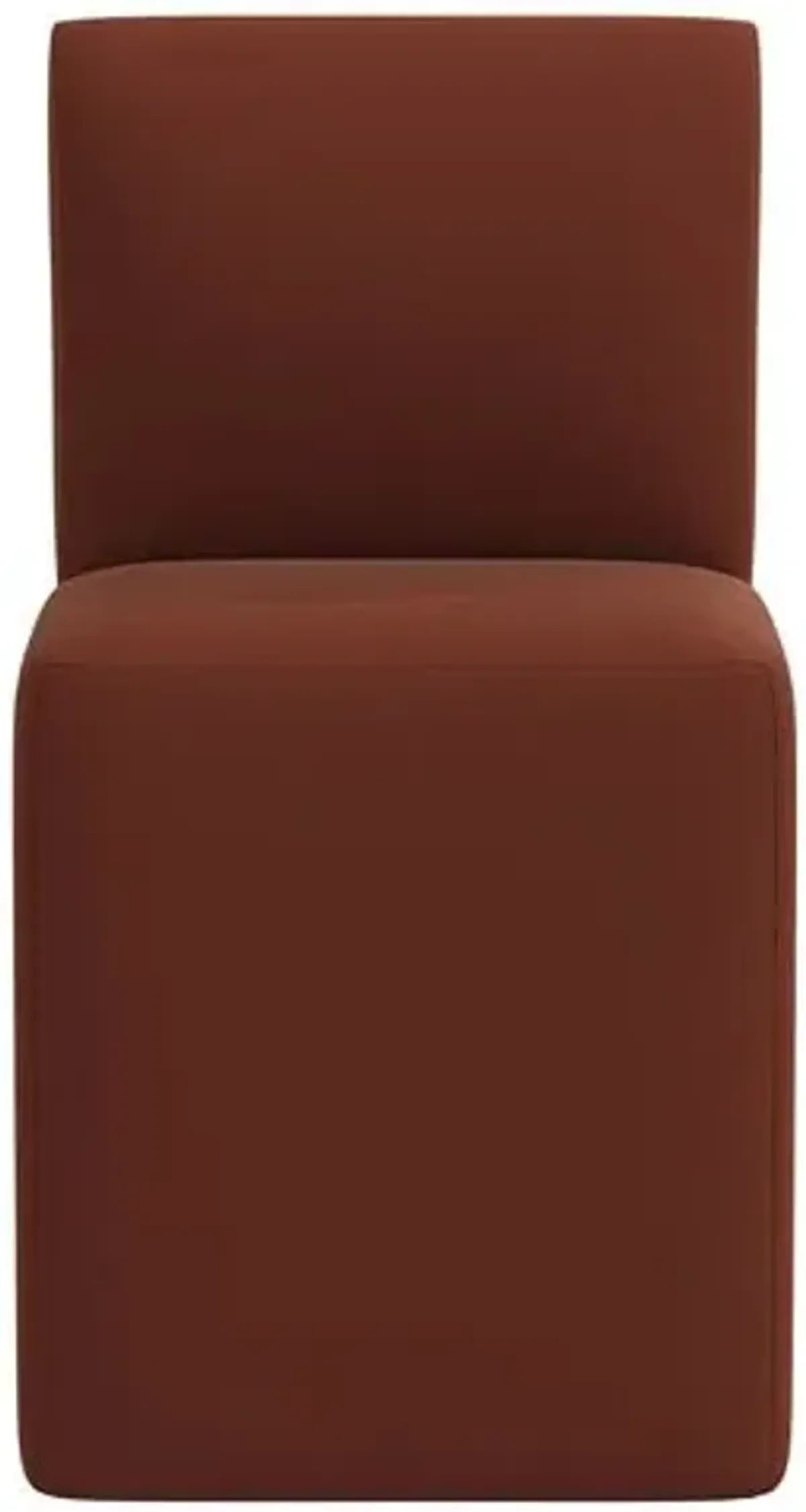 Graham Velvet Dining Chair - Brown