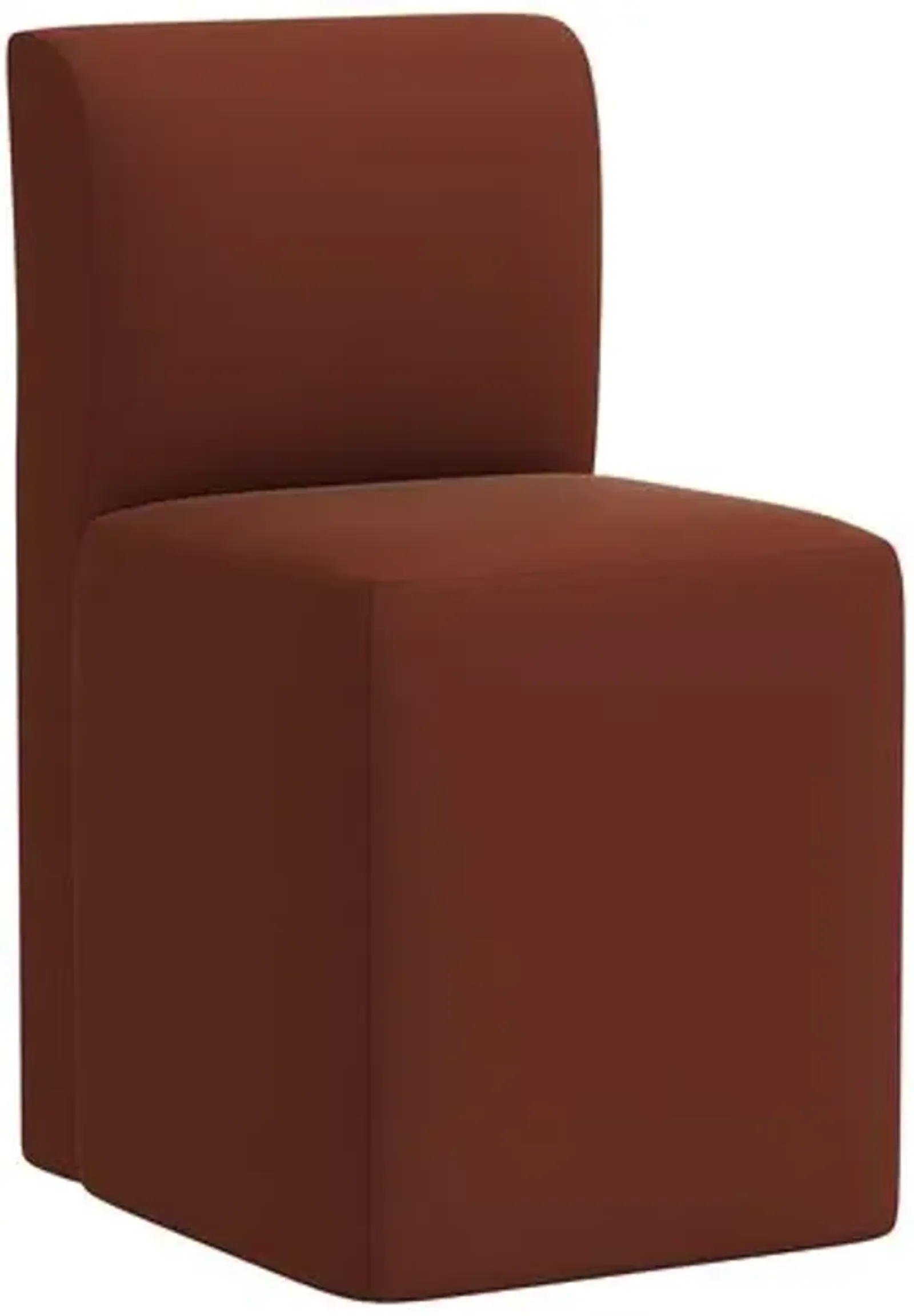 Graham Velvet Dining Chair - Brown