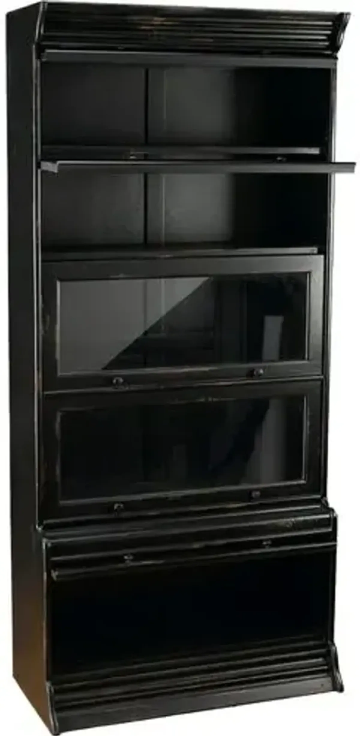 Tyra Five-Door Tall Bookcase - Black