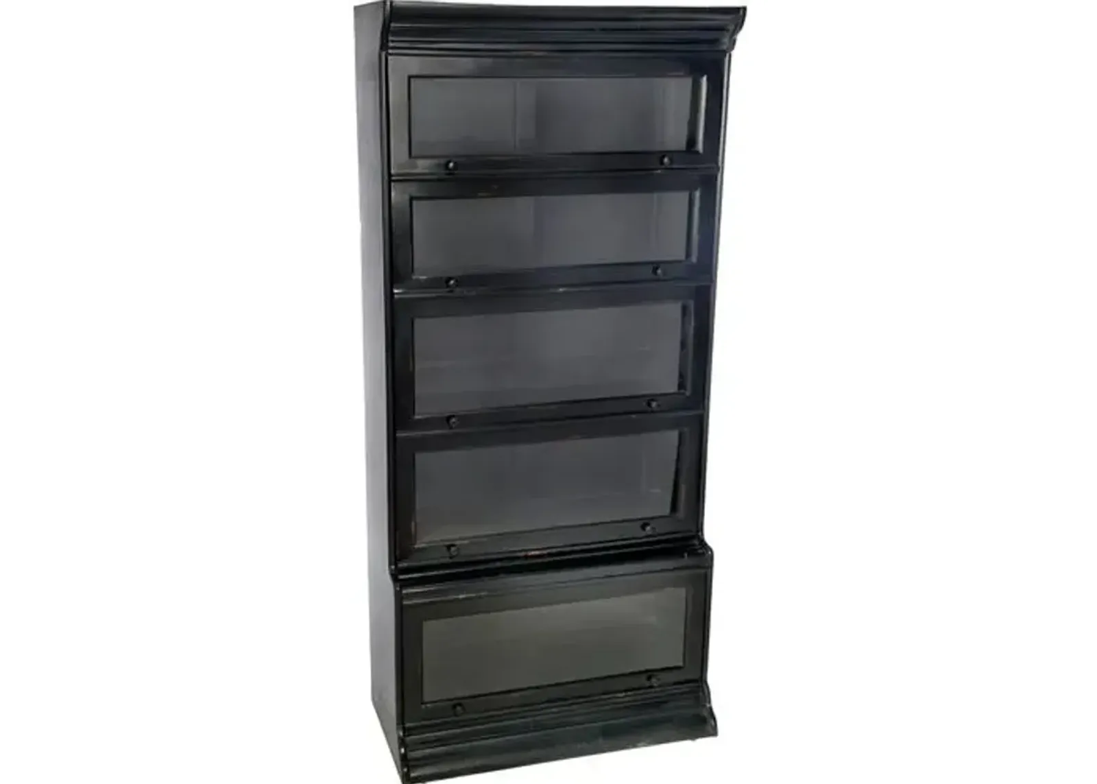 Tyra Five-Door Tall Bookcase - Black