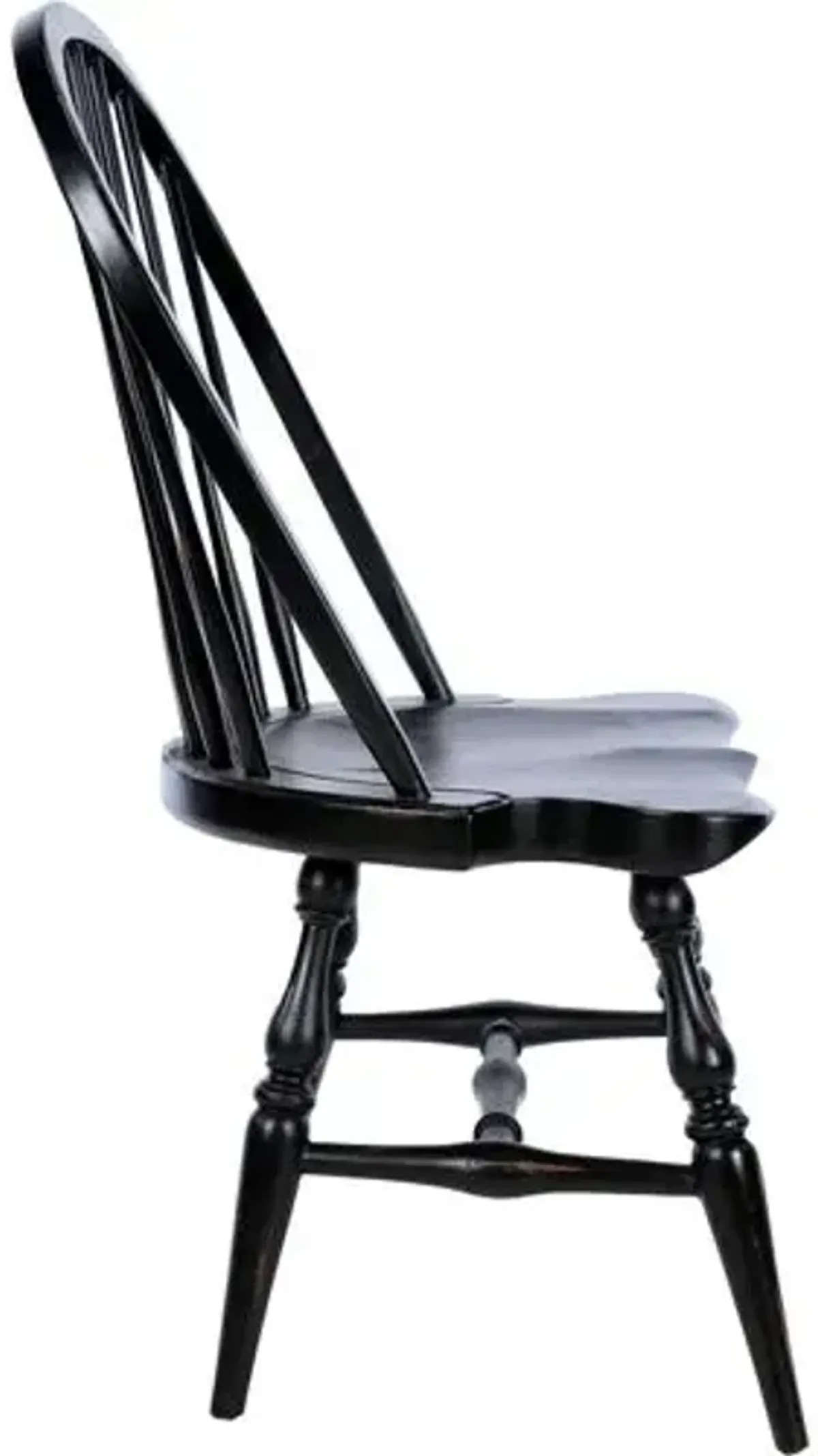 Meirit Windsor Side Chair - Antique Black