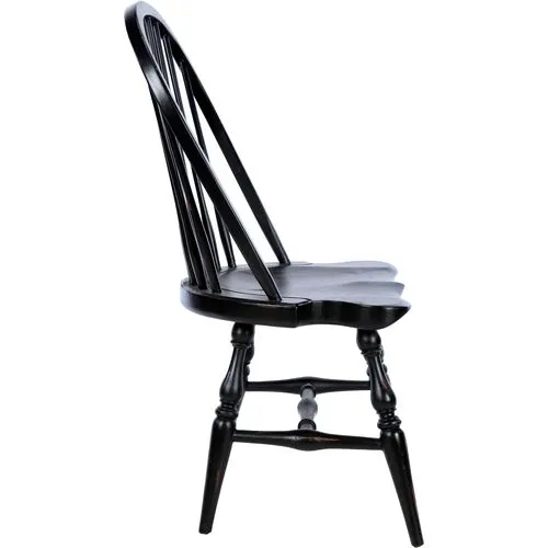 Meirit Windsor Side Chair - Antique Black