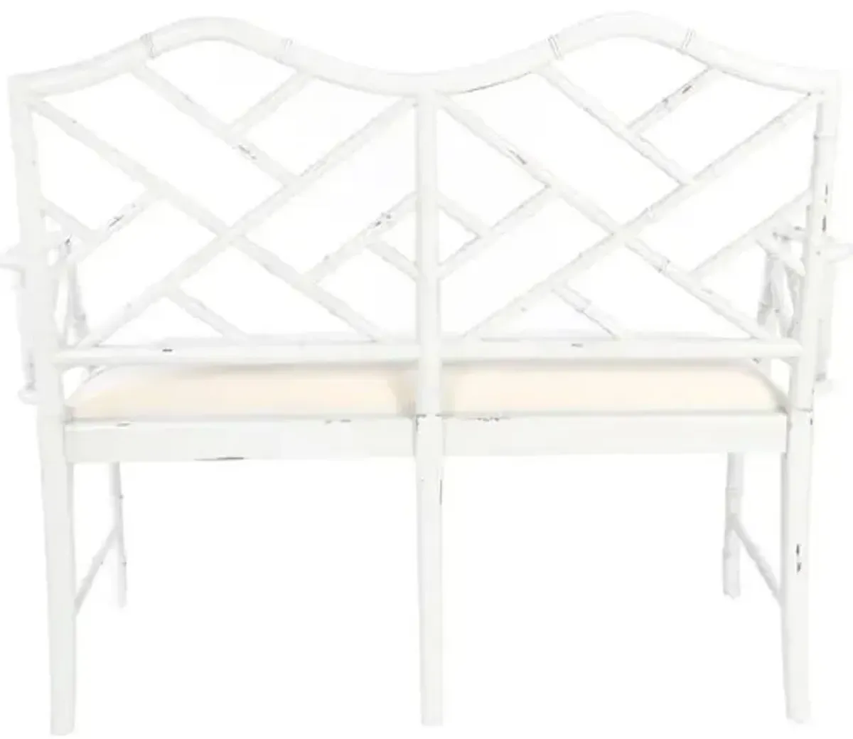 Marcia Chippendale Settee - White