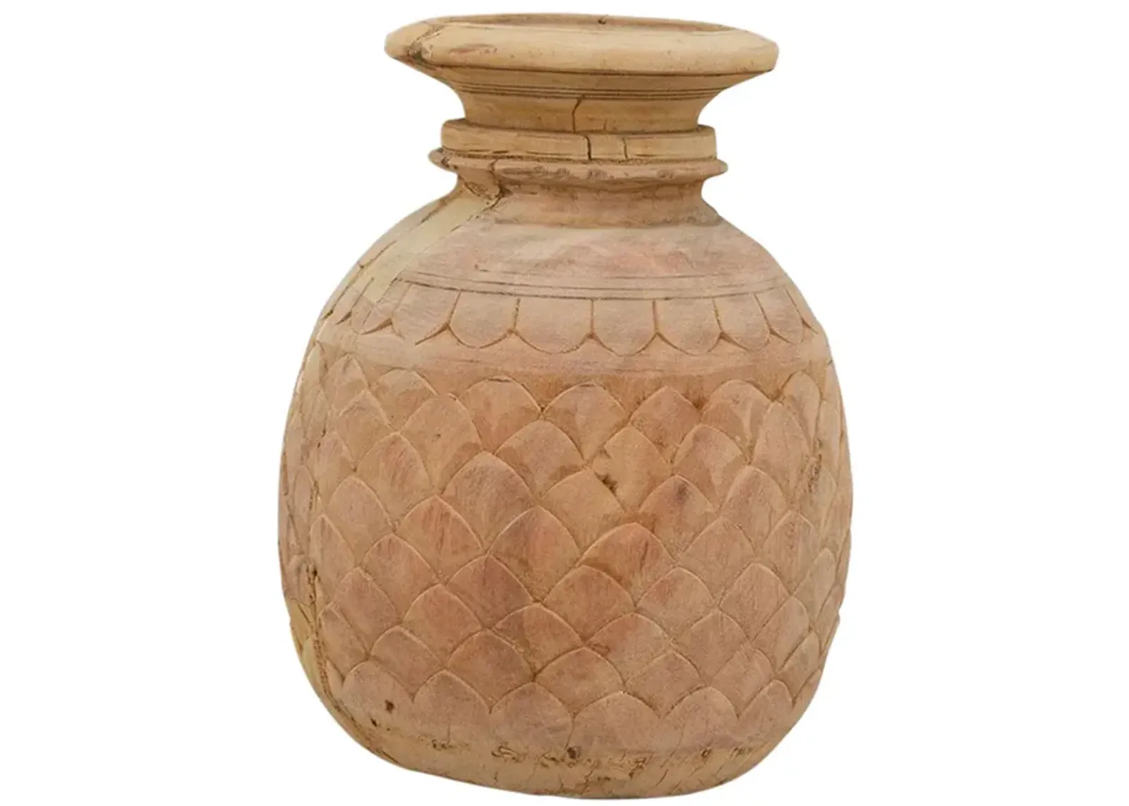 Asmi Naga Tribal Water Pot - de-cor - Brown