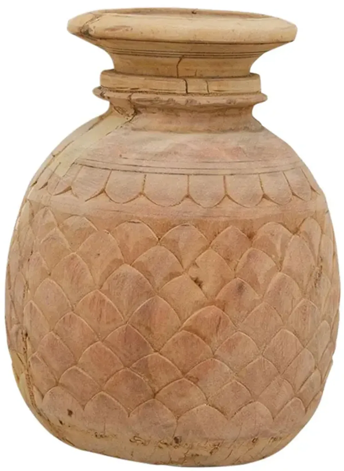 Asmi Naga Tribal Water Pot - de-cor - Brown