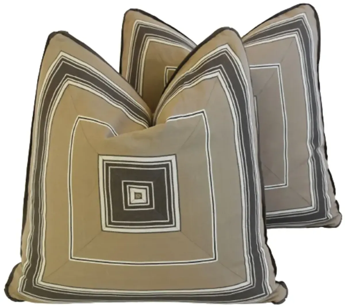 Custom Tailored Mitered Pillows - Set of 2