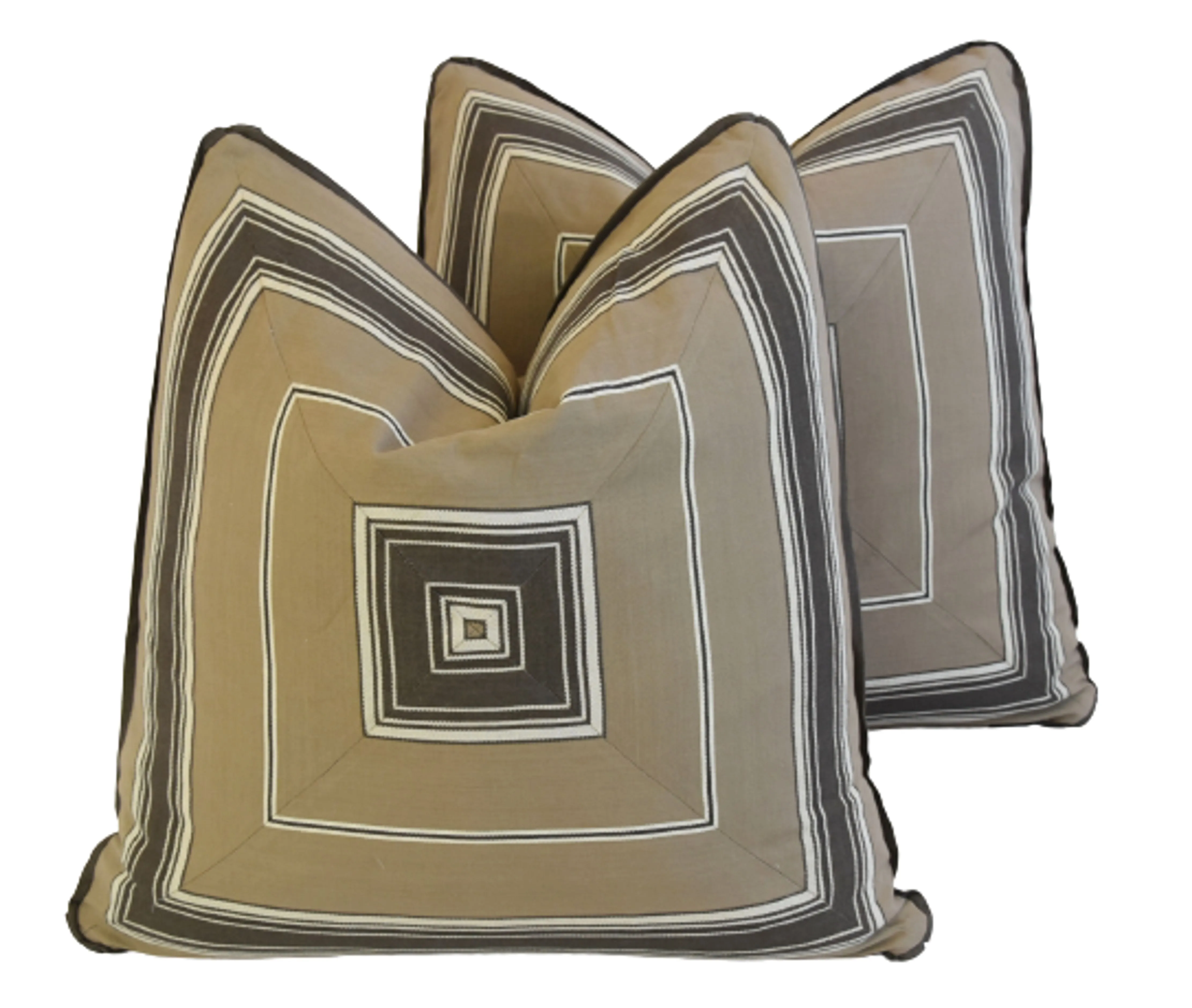 Custom Tailored Mitered Pillows - Set of 2