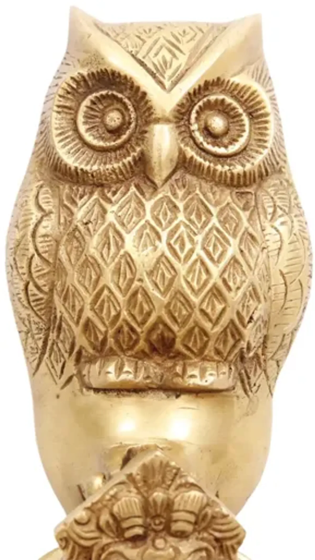 Brass Owl Door Knocker - Interesting Things - Gold