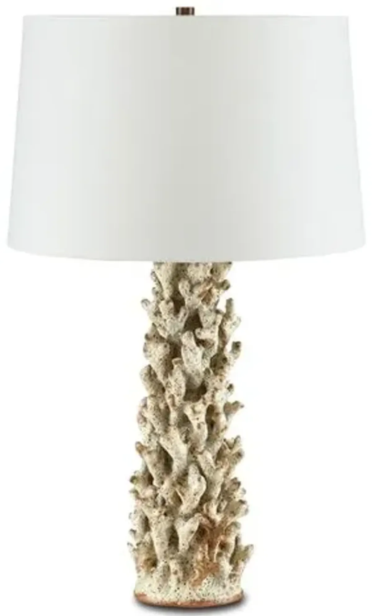 Staghorn Coral Table Lamp - Sunken White - Currey & Company