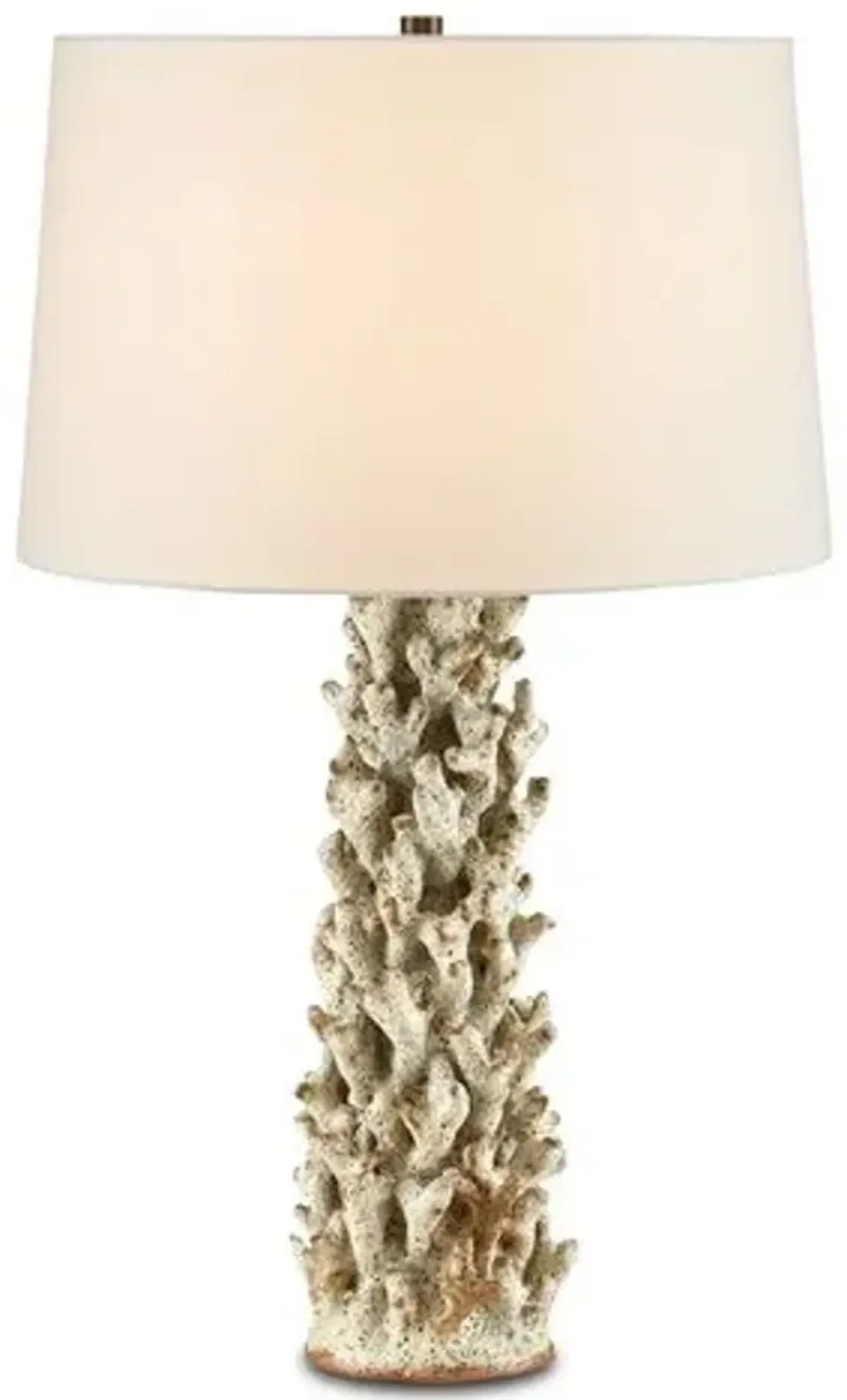 Staghorn Coral Table Lamp - Sunken White - Currey & Company