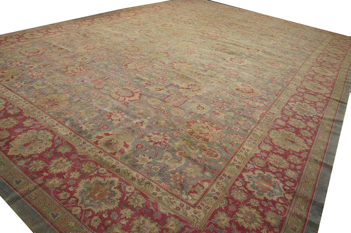 Early 20th Century N. Indian Lahore rug - blue - blue