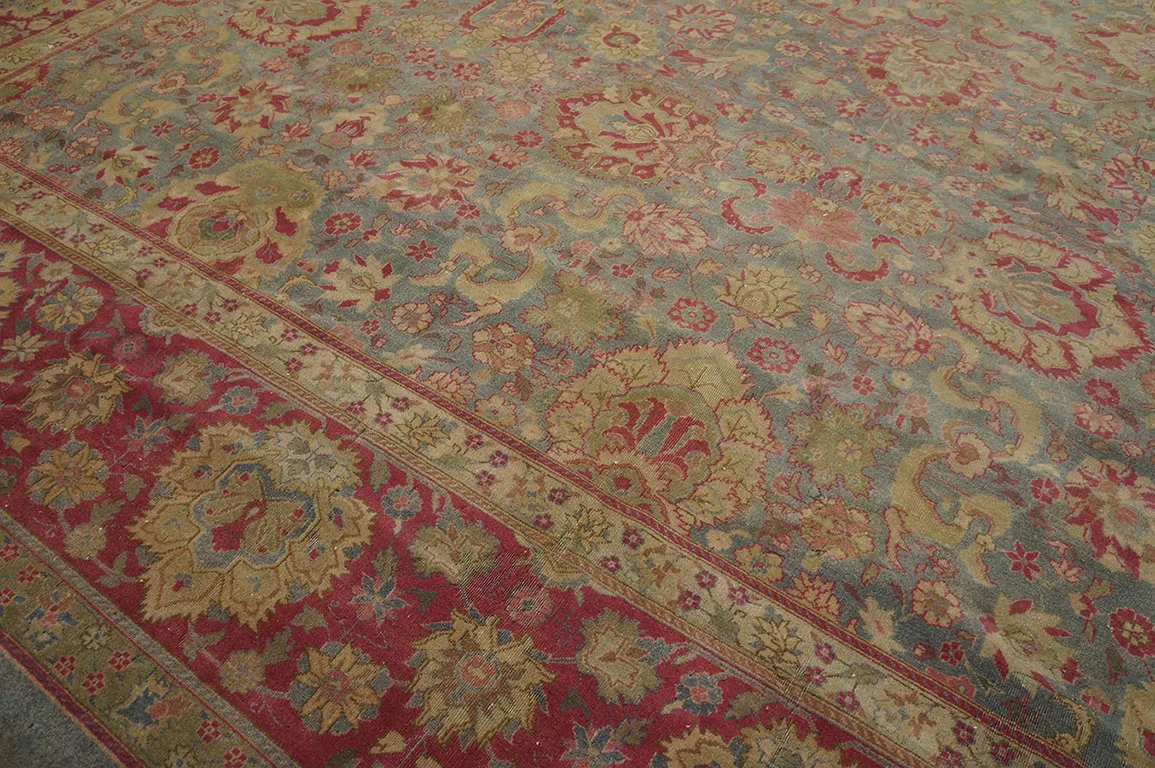 Early 20th Century N. Indian Lahore rug - blue - blue