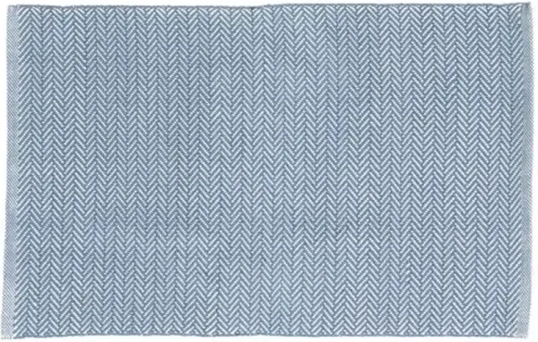 Herringbone Rug - DASH & ALBERT - Blue - Blue