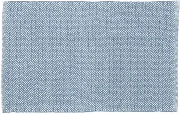 Herringbone Rug - DASH & ALBERT - Blue - Blue