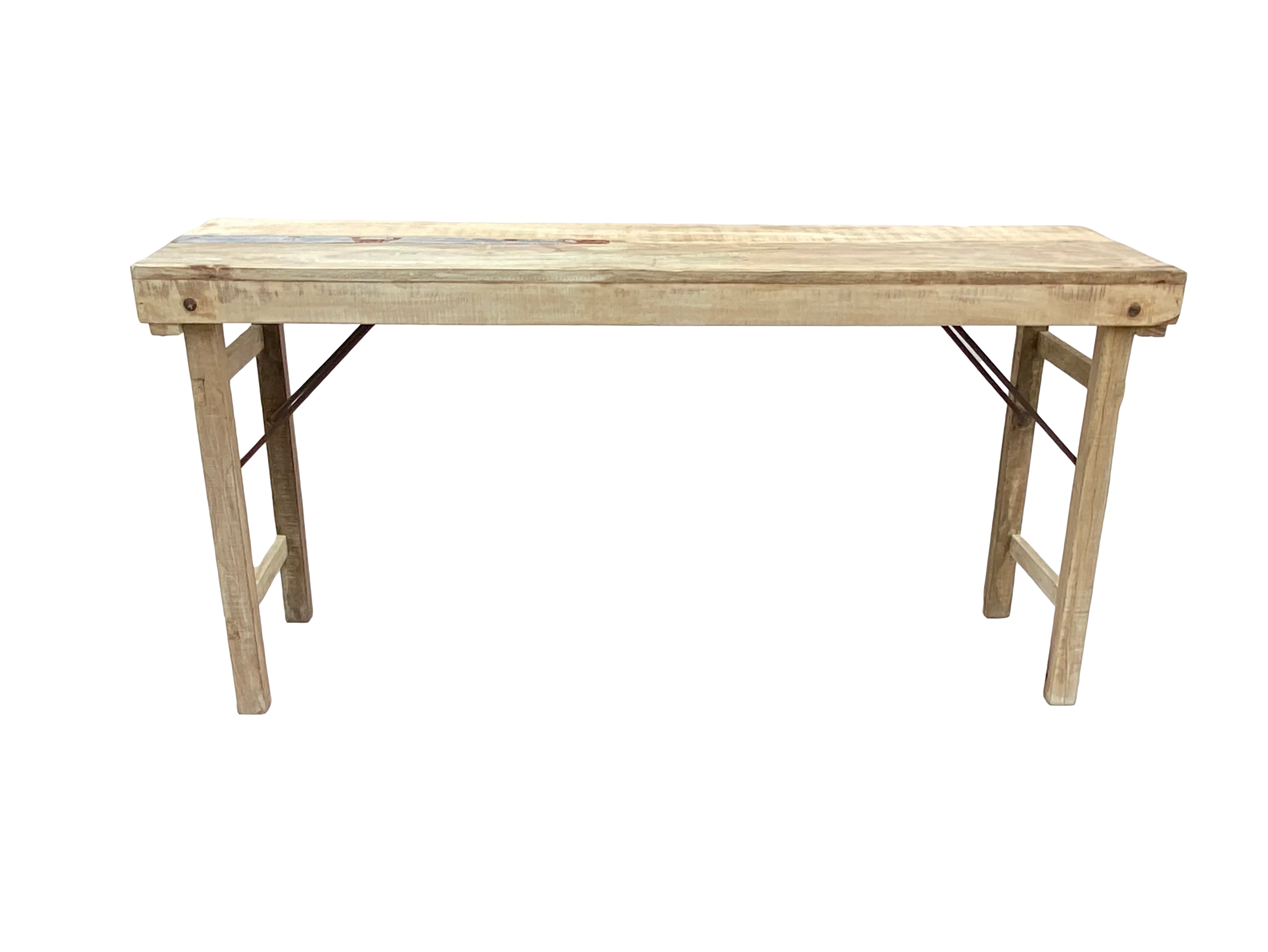 Rustic Elm Indian Wedding Table Console - Ballyhoo - Beige