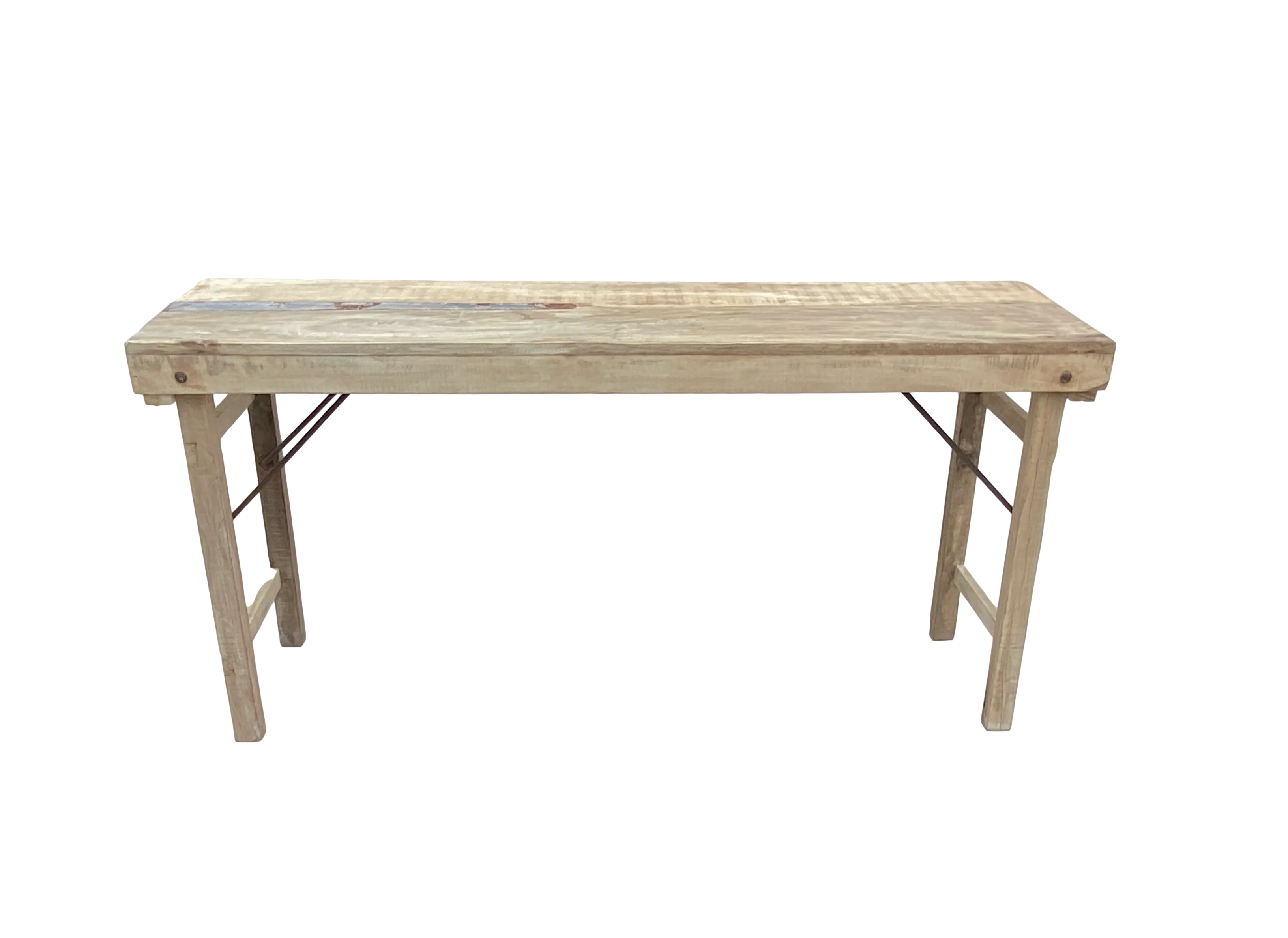 Rustic Elm Indian Wedding Table Console - Ballyhoo - Beige