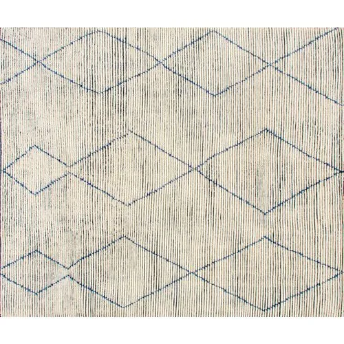 Baha Hand-Knotted Rug - Denim - STARK - White - White