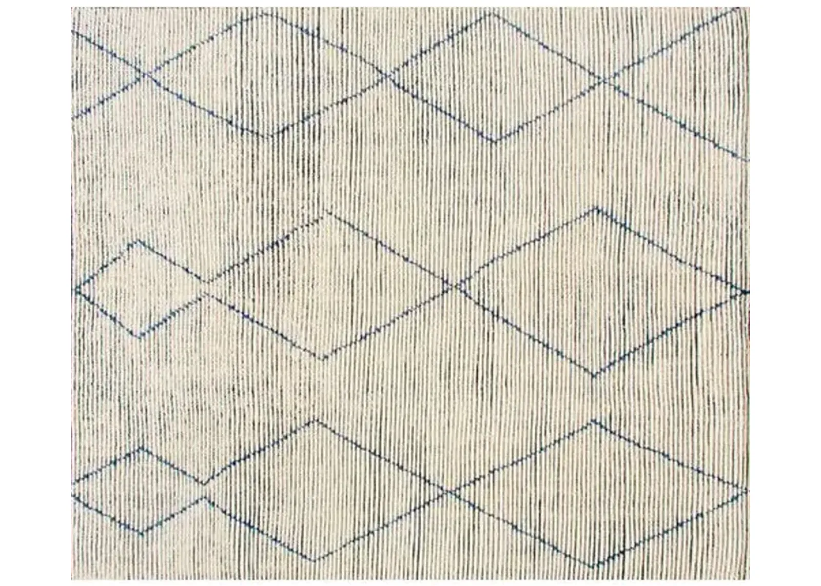 Baha Hand-Knotted Rug - Denim - STARK - White - White