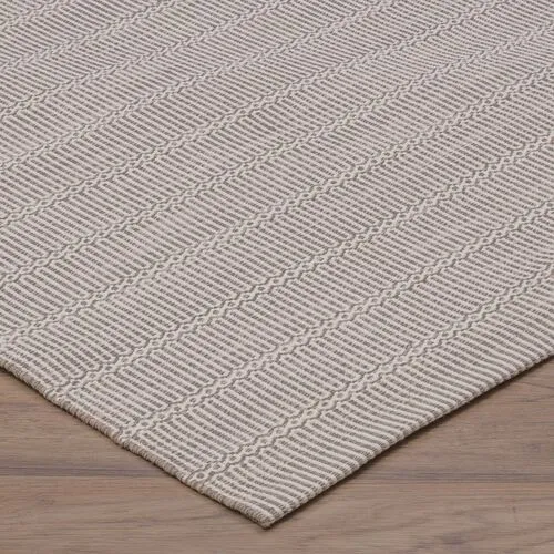 Hastin Hand-Knotted Rug - Bisque - STARK - Handcrafted - Gray - Gray