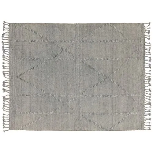 Keeva Hand-Knotted Rug - Gray - STARK - Gray