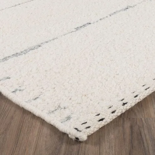 Kuper Hand-Knotted Rug - Smoke - STARK - Ivory - Ivory