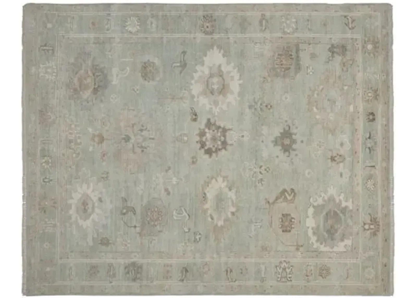 Lidia Hand-Knotted Rug - Mantis - STARK - Green - Green