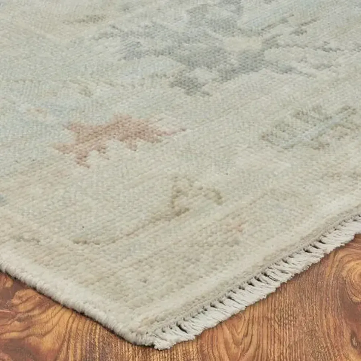 Lynn Hand-Knotted Rug - Ivory - STARK - Blue - Blue