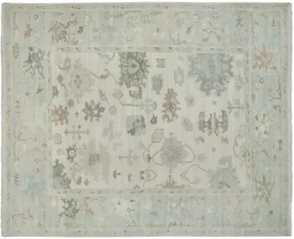 Lynn Hand-Knotted Rug - Ivory - STARK - Blue - Blue