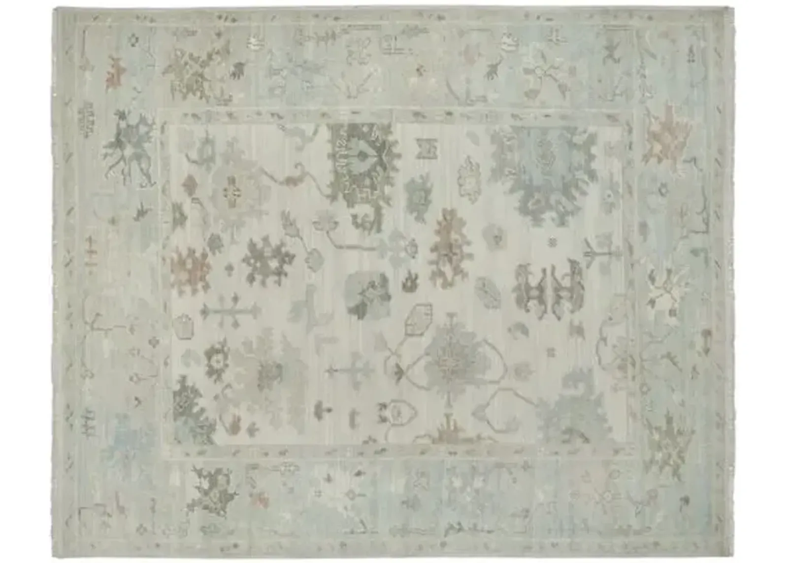 Lynn Hand-Knotted Rug - Ivory - STARK - Blue - Blue