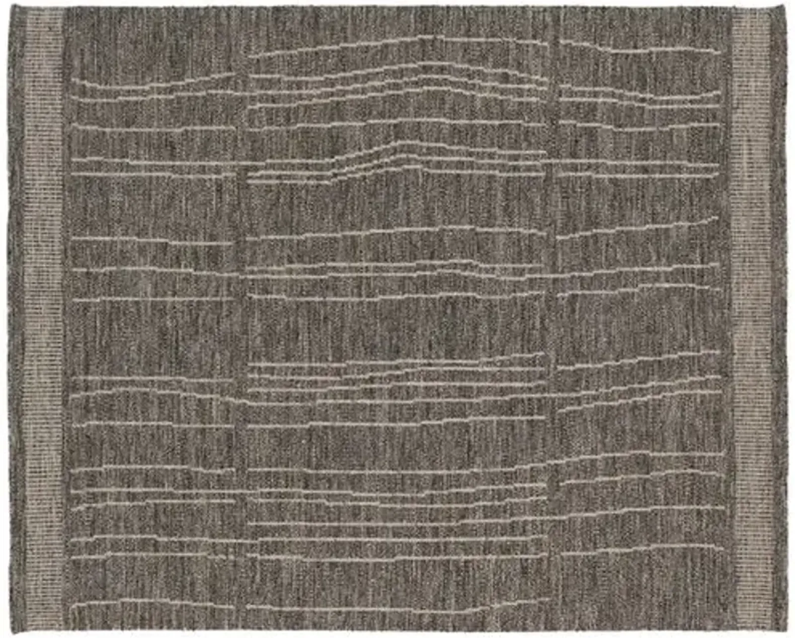 Nakita Hand-Knotted Rug - Charcoal - STARK - Gray - Gray