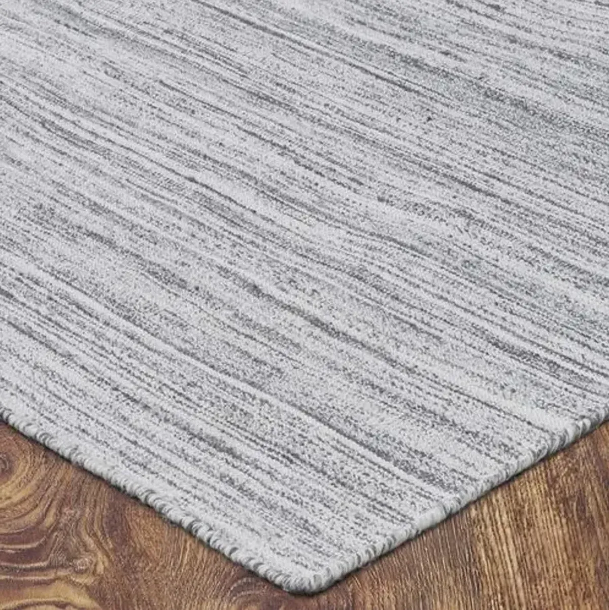 Rexdale Hand-Knotted Rug - Silver - STARK - Gray - Gray