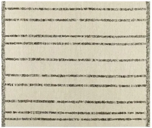 Xava Hand-Knotted Rug - Gray Stripe - STARK - Beige - Beige