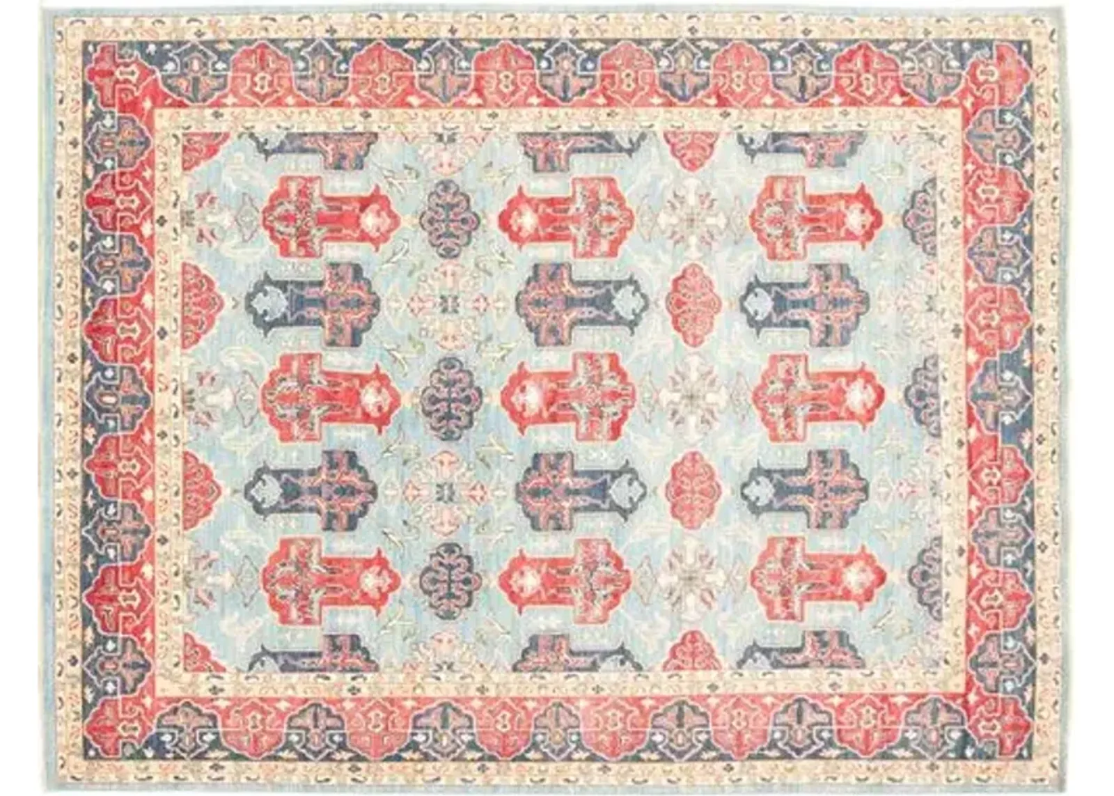 8'11"x11'11" Aryana Rug - Light Blue - ECARPETGALLERY - Blue