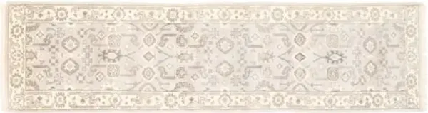 2'7"x10'3" Royal Oushak Rug - Light Gray - ECARPETGALLERY - Gray