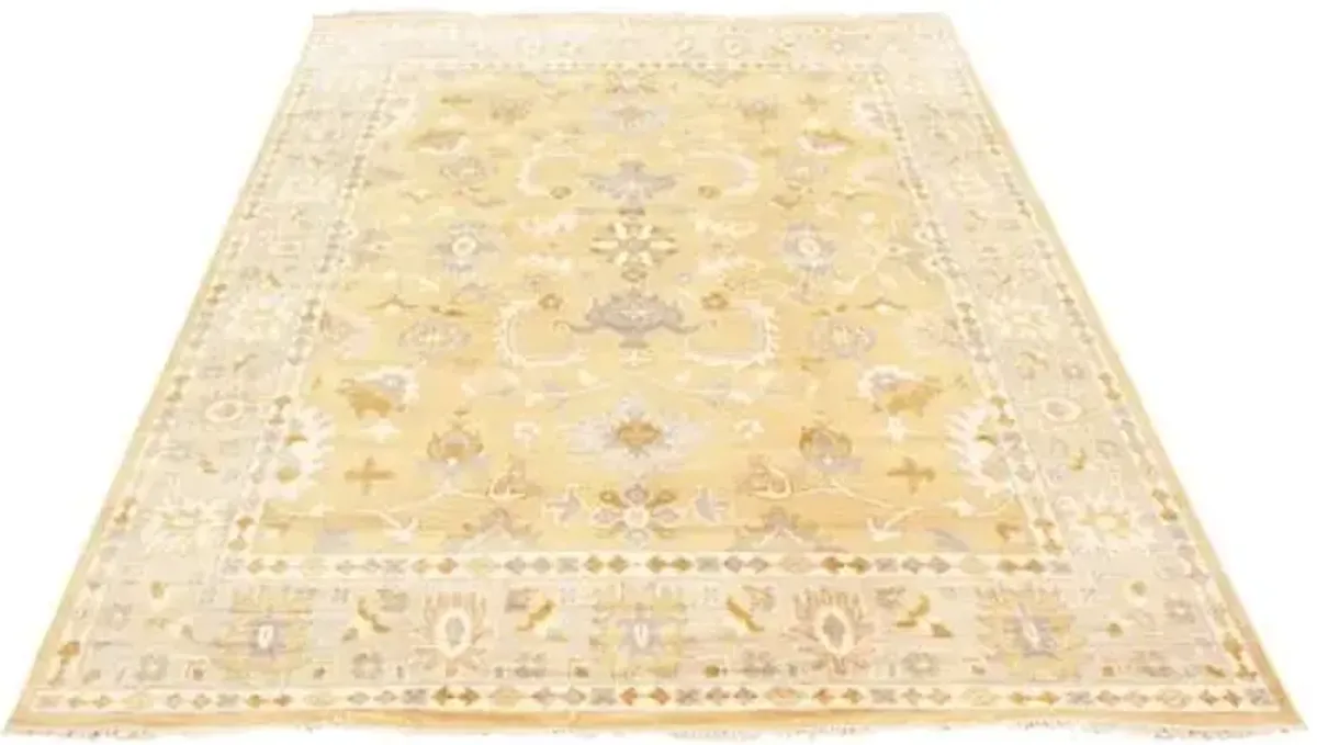 8'9"x12'0" Royal Oushak Rug - Khaki - ECARPETGALLERY - Beige - Beige