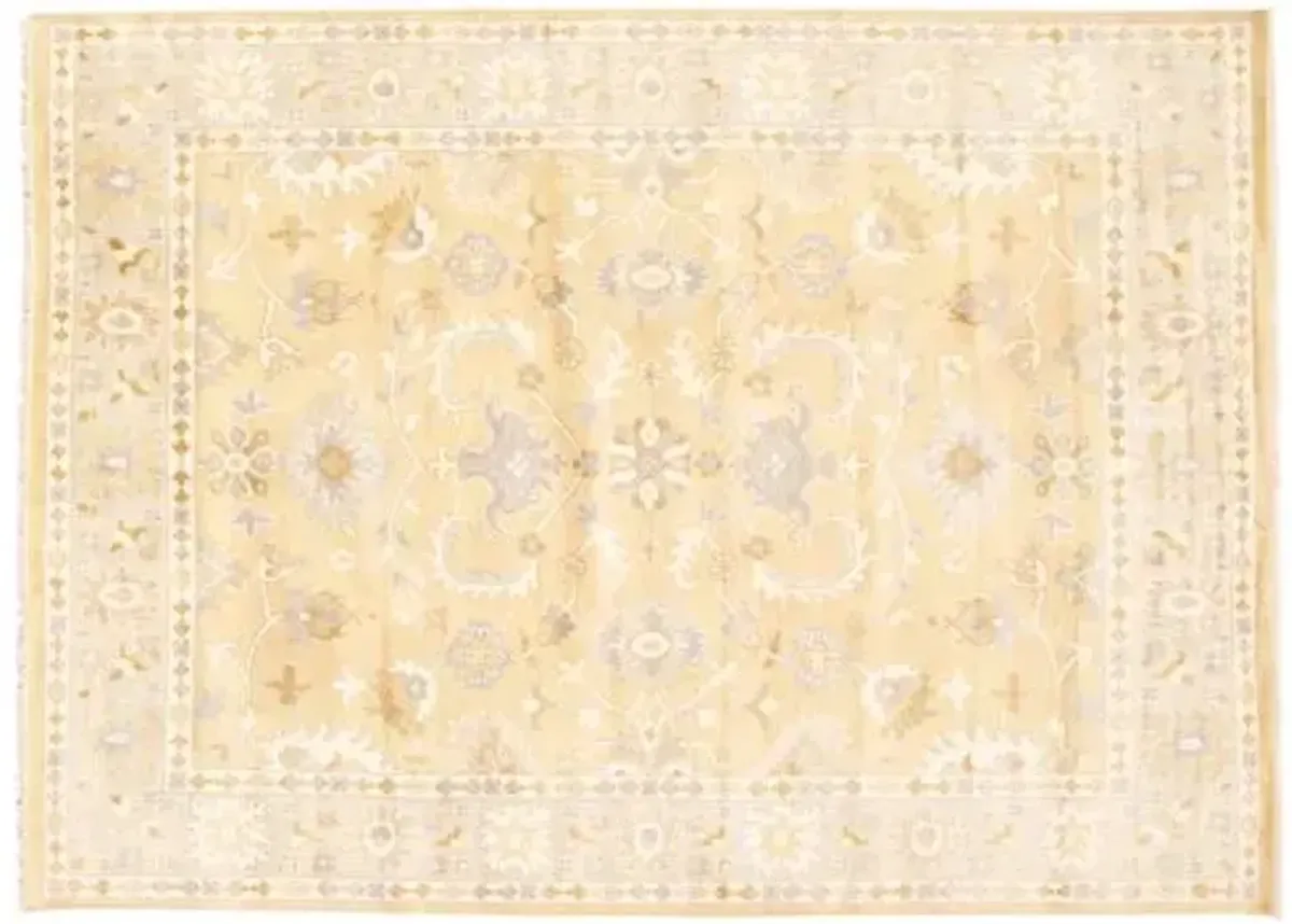 8'9"x12'0" Royal Oushak Rug - Khaki - ECARPETGALLERY - Beige - Beige