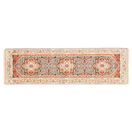 2'6"x7'11" Serapi Heritage Rug - Gray/Orange - ECARPETGALLERY - Gray