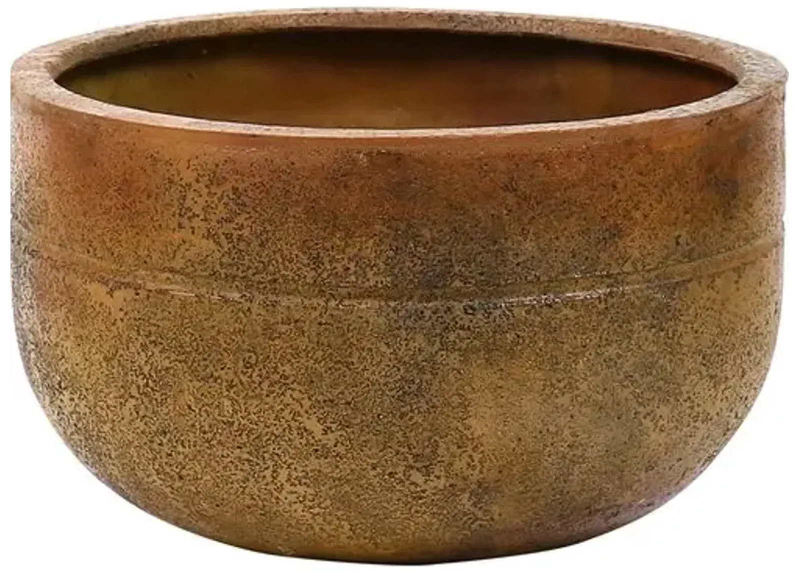 Glendale Outdoor Planter - Rust Brown - Handcrafted - large