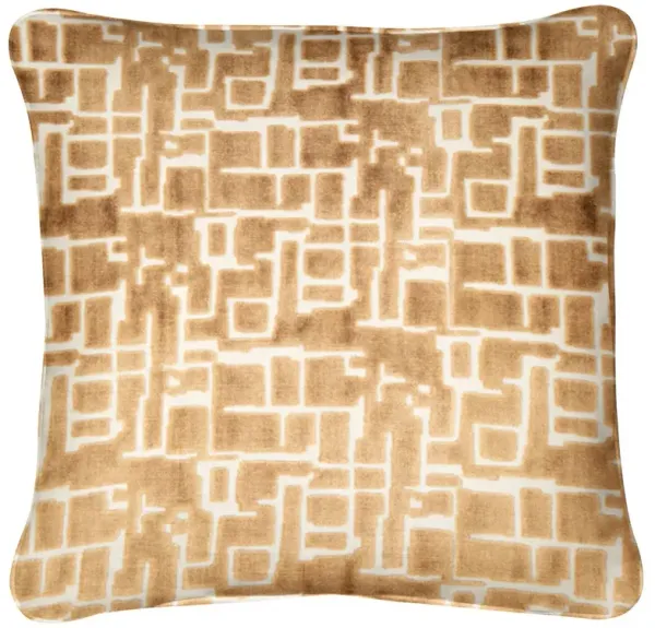 Newland Pillow - Amber Velvet - Handcrafted