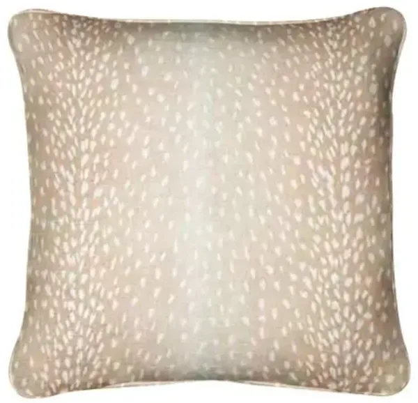 Doeskin Pillow - Blush/White - Handcrafted
