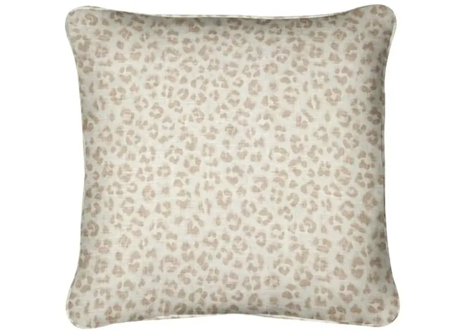 Kendall Cheetah Pillow - Tan - Handcrafted