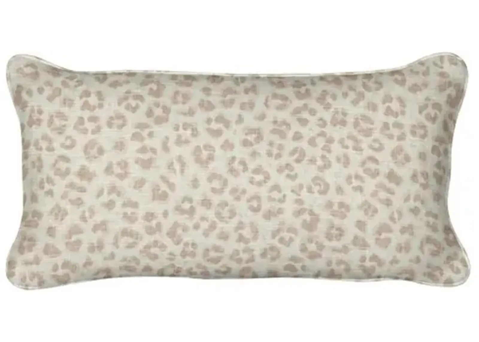 Kendall Cheetah Lumbar Pillow - Tan - Handcrafted