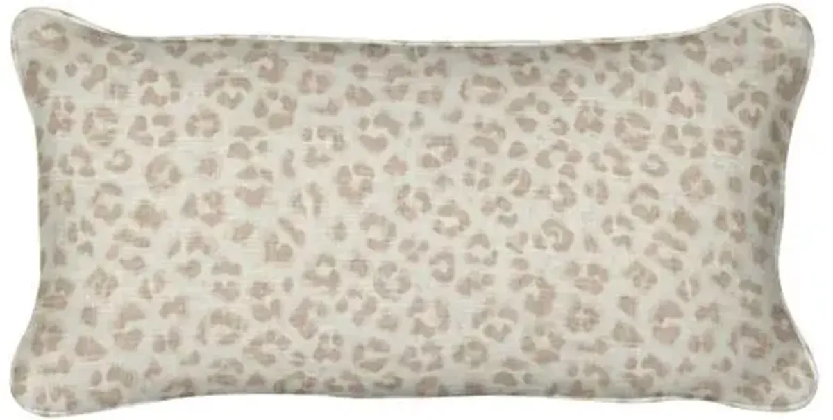 Kendall Cheetah Lumbar Pillow - Tan - Handcrafted