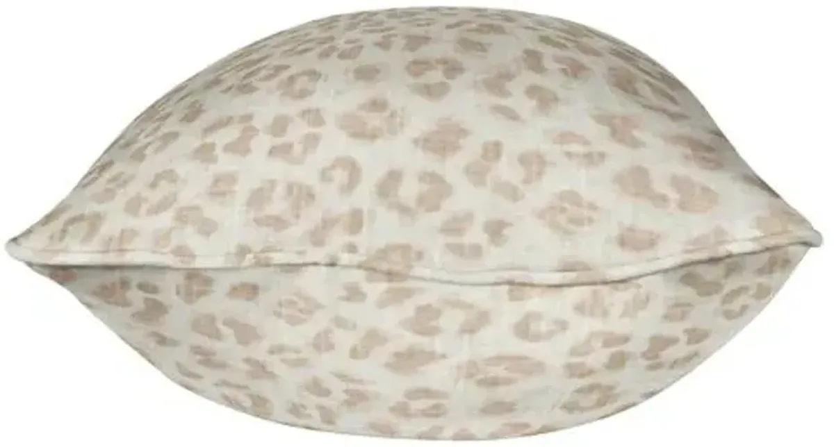 Kendall Cheetah Lumbar Pillow - Tan - Handcrafted