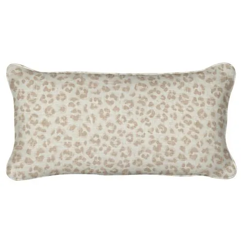 Kendall Cheetah Lumbar Pillow - Tan - Handcrafted