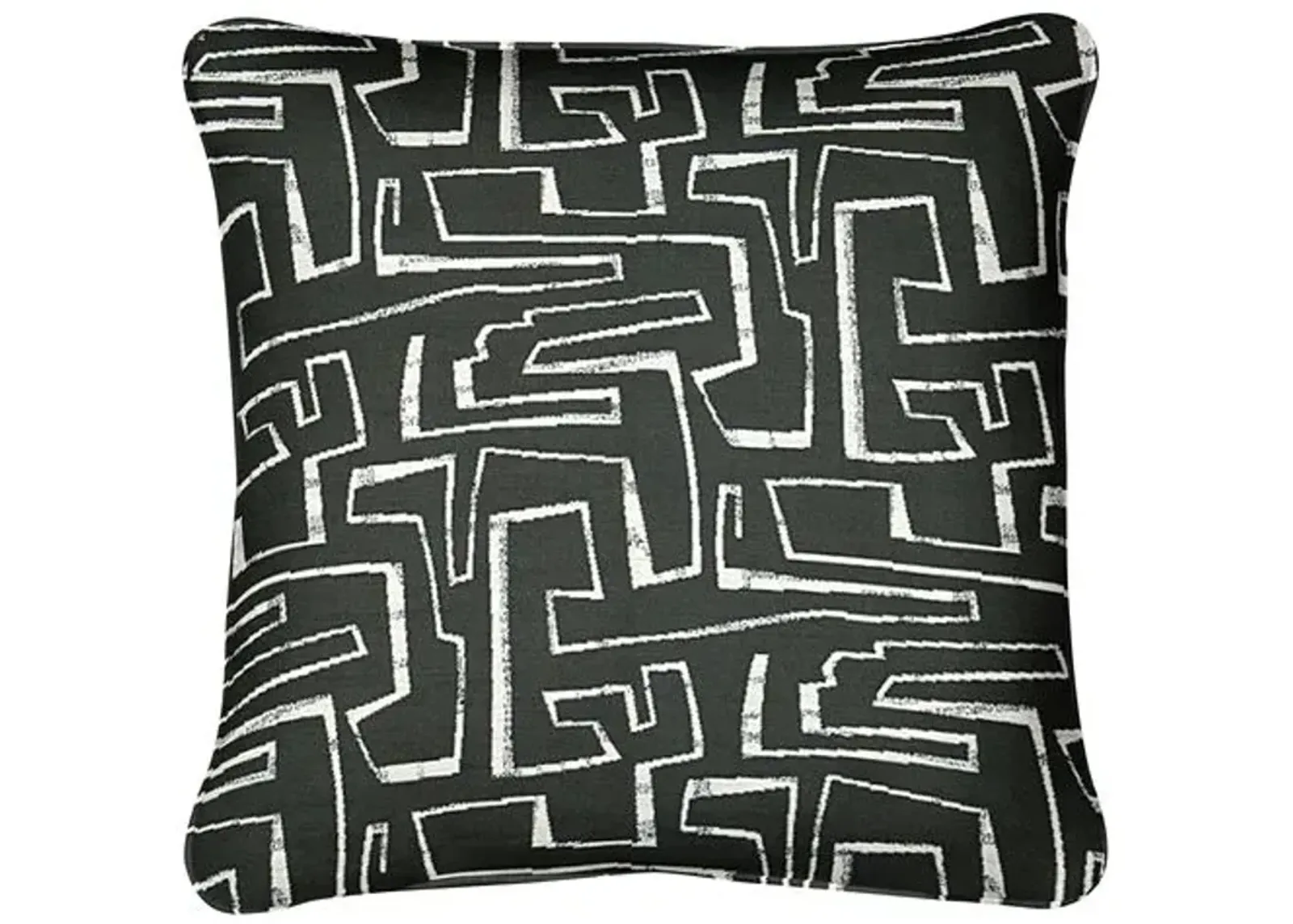 Priano Outdoor Pillow - Onyx - Handcrafted