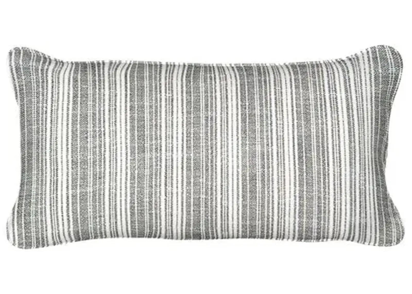 Hampshire 12x20 Outdoor Lumbar Pillow - Onyx - Handcrafted