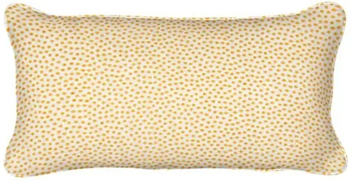 Tuck 12x20 Outdoor Lumbar Pillow - Marigold - Handcrafted