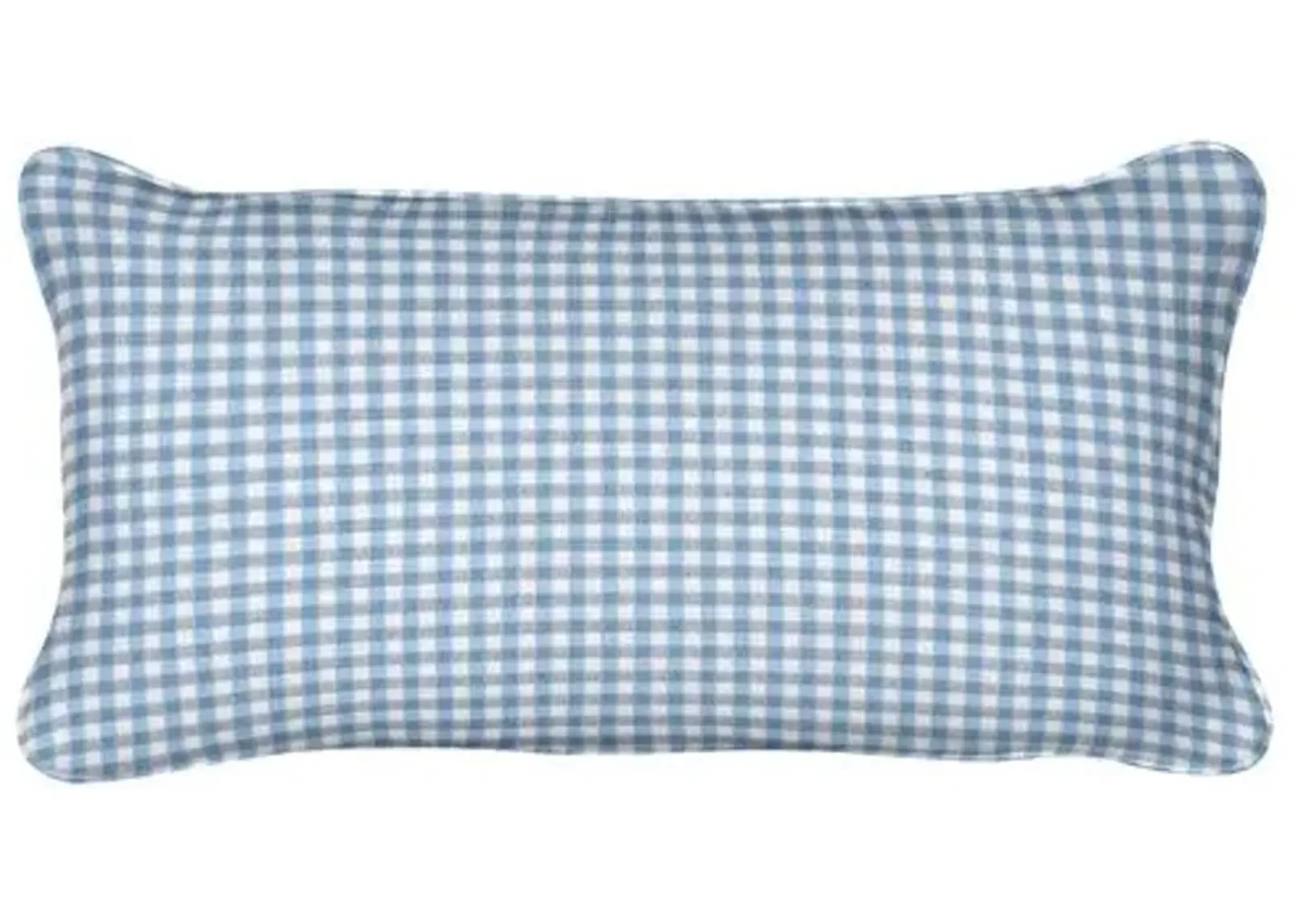 Stone Harbor 12x20 Outdoor Lumbar Pillow - Chambray - Handcrafted